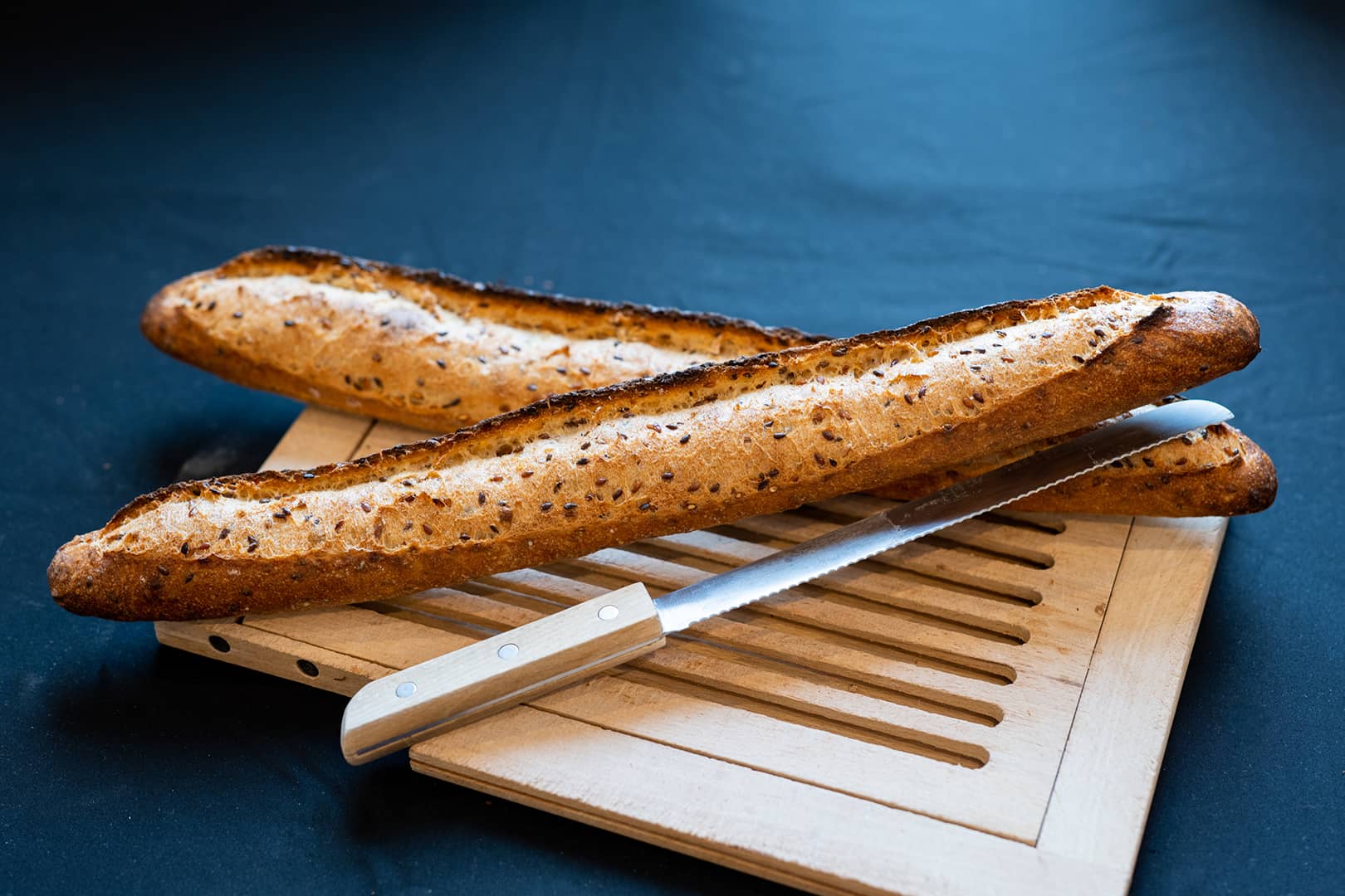 Baguette aux graines